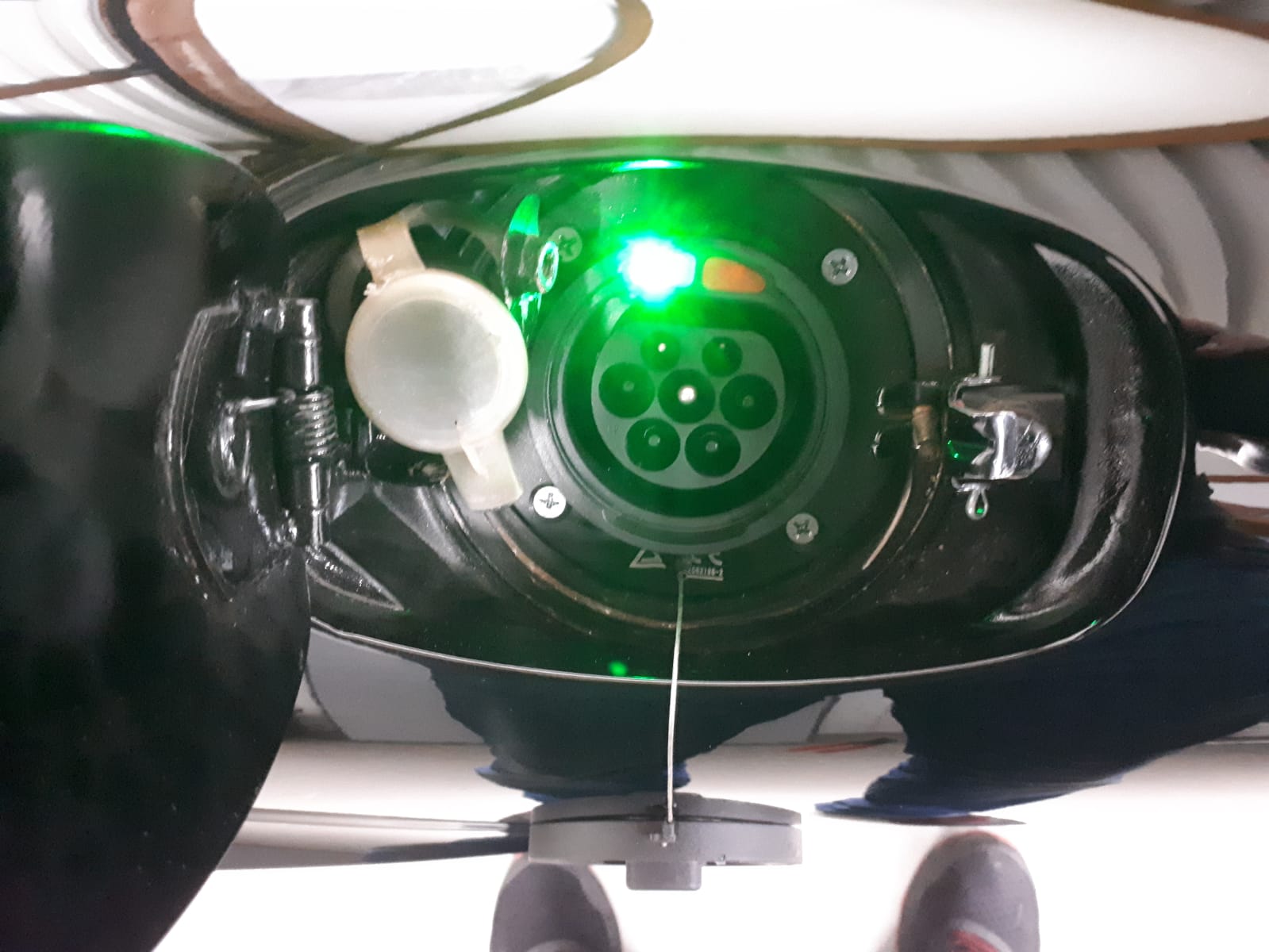 911 EV loading the battery